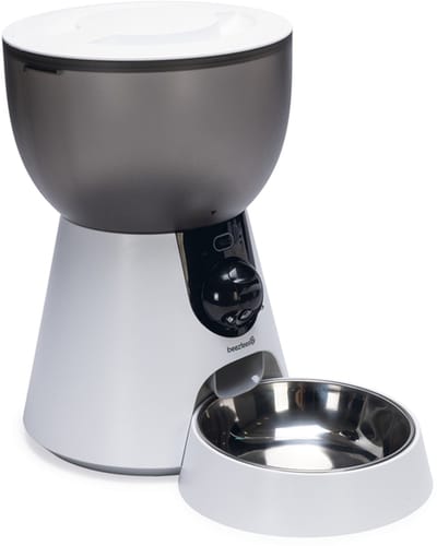 Beeztees Cam Automatische Voerautomaat Kat Smart met camera - voerbak - Wit - 4 liter