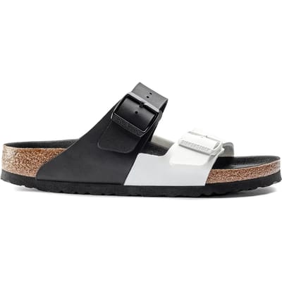 Birkenstock Arizona Split Black White Zwart Voetbed maat 35
