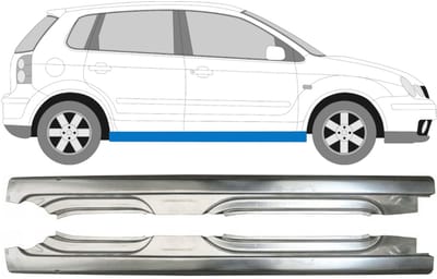 Volledige dorpel voor Volkswagen Polo 2001-2009 / Links + Rechts / Set