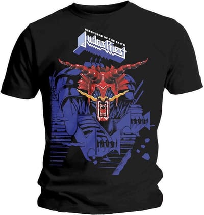 Judas Priest - Defenders Blue Heren T-shirt - S - Zwart