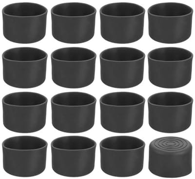 Voetkappen voor stoelen 35 mm - Antislip PVC Stoelpootdoppen - 28 Stuks Zwart