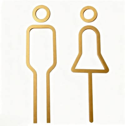 Solidchoice - Gouden WC-Borden van Hoogwaardig Acryl voor Badkamers