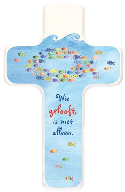 Communiekruis wie gelooft is niet alleen