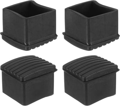 4 stuks Rubberen Meubelpootdoppen 30x30 mm - Vloerbescherming voor Stoel Tafel Machinevoeten
