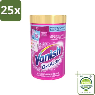 25 x Vanish Oxi Action - Vlekkenverwijderaar - Wasbooster - Gekleurde Was - 1.5 Kg - Grootverpakking - Vlekkenverwijderaar - Wasbooster - Gekleurde Was - Wasmiddel - Vlekken Verwijderen