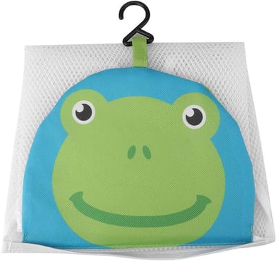 Schattige Cartoon Bad Speelgoed Opberg Organizer met Mesh Net en Opbergtas voor Badkamers (Groen)