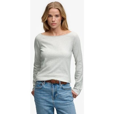 T-shirt met lange mouwen en off-shoulder voor dames Superdry Bardot
