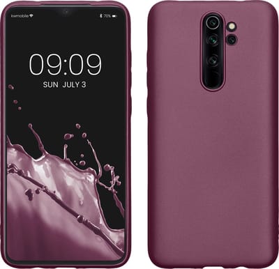 kwmobile telefoonhoesje geschikt voor Xiaomi Redmi Note 8 Pro - Hoesje voor smartphone - Back cover in metallic lila