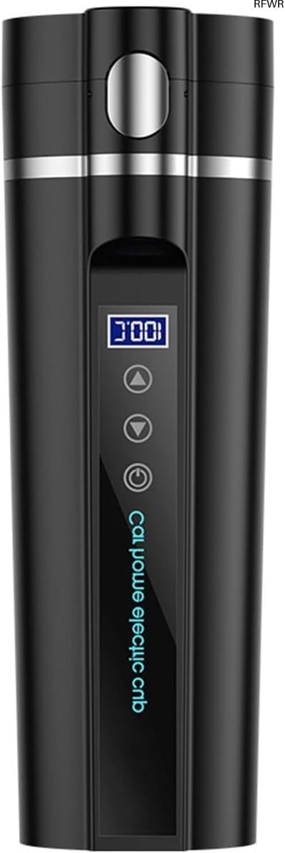 RFWR® Waterkoker 12V/24V voor Auto met LCD-Display en Instelbare Temperatuur