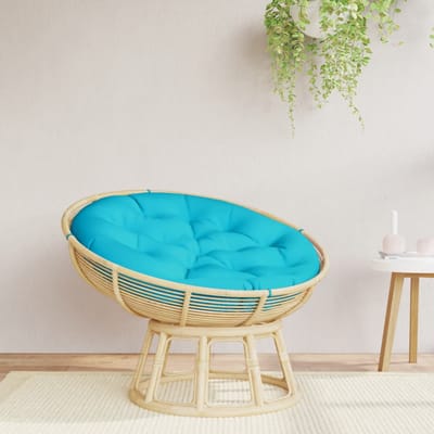 vidaXL - Zitkussen - rond - Ø - 100x11 - cm - oxford - stof - turquoise