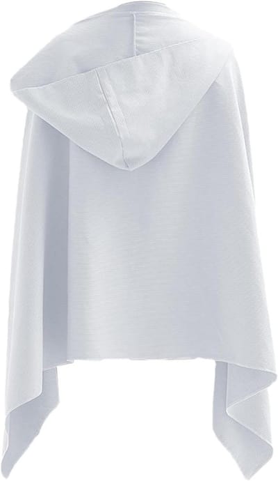 Handdoek met capuchon - Microvezel badhanddoek - Snel drogen na sport - Lichtgewicht en draagbaar - 80x160 cm - Grijs