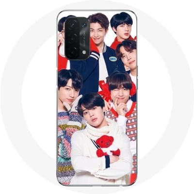 Coque pour Oppo A54 5G BTS Affiche Memebers Cadeau de Noël 2023