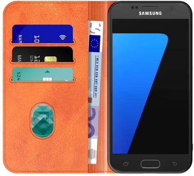Geschikt voor Samsung Galaxy S7 Telefoonhoesje Bruin Kunstleer Met Magnetische Sluiting - Portemonnee BookCase Met Pasjeshouder - ProtX