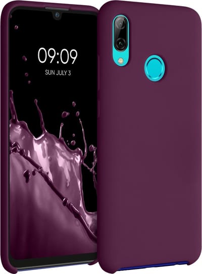 kwmobile telefoonhoesje geschikt voor Huawei P Smart (2019) - Hoesje met siliconen coating - Smartphone case in bordeaux-violet