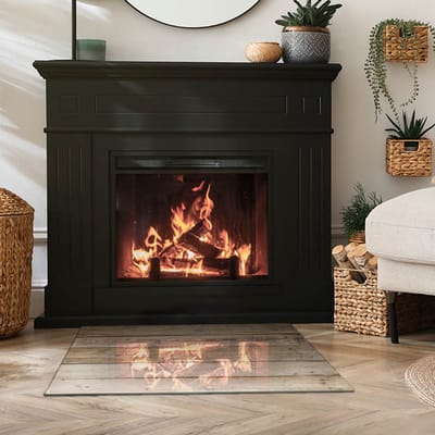 Coloray Vloerplaat Houtkachel - Plaat onder Houtkachel - 80 cm x 60 cm - Kachel Onderplaat - Beige Vloerplaat Kachel - Verwarmingsaccessoires - Onderplaat Kachel - Houtkachel Vloerplaat - Vloerplaat Voor Kachel