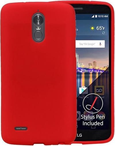 BestCases.nl Rood Zand TPU back case cover hoesje voor LG Stylus 3 / K10 Pro