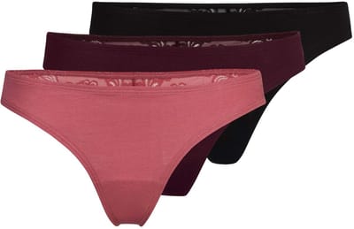 SNOCKS Tanga van Kant â€“ Back Lace â€“ Dames Ondergoed â€“ Naadloos & Comfortabel â€“ Dames Slips â€“ Dames Onderbroeken â€“ 3 Stuks