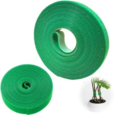 Dailygoods- Plantenbinder 10 m - Plantenband 12 mm - Plantensteun - Klimhulp voor klimplanten - Zelfklevend - Multifunctioneel