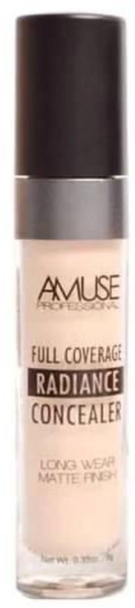 Amuse - Full Coverage - 01 Porcelain - Radiance - Concealer - Matte Finish - 9 g