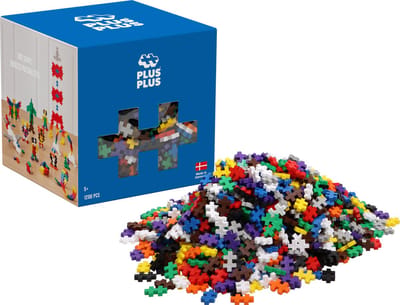 Plus-Plus Basic 1200 delige bouwset - 3320 - Bouwspeelgoed - Constructiespeelgoed - Set met bouwstenen - Vanaf 5 jaar