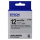 Epson LK-4SBE matte tape zwart op zilver 12mm (origineel)