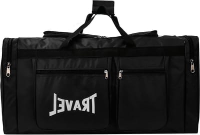 Vouwbare Reistas van 100L met Schoencompartiment, Lichtgewicht en Waterdicht voor Sport en Gym, Grote Capaciteit Unisex Zwart