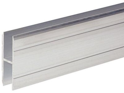 Adam Hall 6127 Aluminium H-Section 10 mm for Joining large Panels Aluminium h-profiel voor panelen, 1 meter