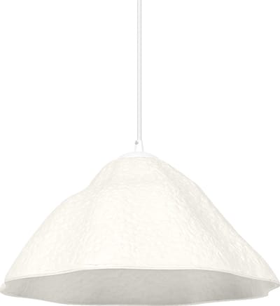LEDVANCE hanglamp Decor Lotus Leaf wit van metaal en papier-maché, E27, 396 mm diameter, lampenkap van gerecycled materiaal, duurzaam dankzij vervangbare lichtbron, eenvoudig te installeren