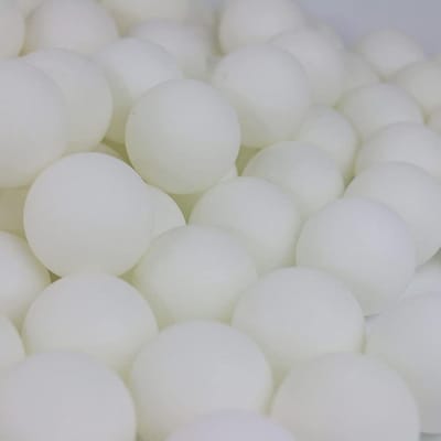 3 stuks witte tafeltennisballen 40mm hoge elasticiteit voor training en recreatie