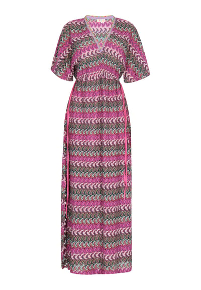 IZIA Jurk Dames Roze Veelkleurig