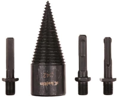 Keltin 42mm houtboor - koolstofstaal - inclusief 3 adapters - praktische opbergcase