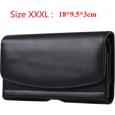 Universele leren telefoonholster riemhoes mobiele telefoontas voor iPhone 14, 13, Samsung, Huawei, Xiaomi, heren heuptas XXXL