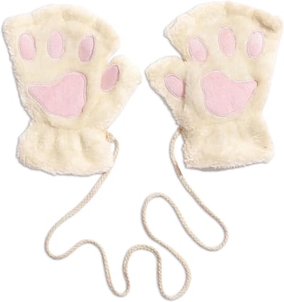 Zwarte Kat Handschoenen voor Kinderen - Halloween Kostuum met Klauwen en Accessoires voor Meisjes en Vrouwen