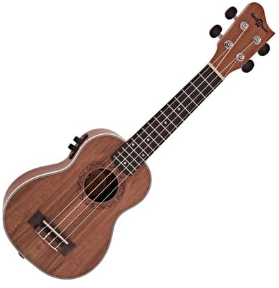 Koa Elektro-akoestische Sopraan Ukulele van Gear4music