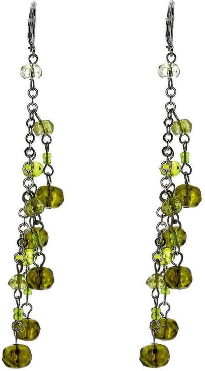 Behave - Lange oorhangers dames - Boho stijl - Groene kralen