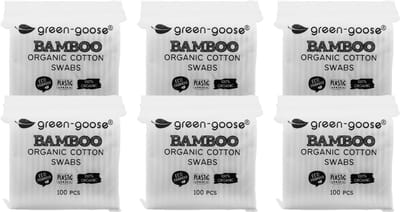 Bamboe Wattenstaafjes 6-pack (6x100) - Tantoe