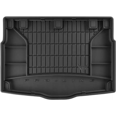 Rubber Kofferbakmat met Organizer Functie – Geschikt voor HYUNDAI i30 II Hatchback 2012-2017 – TPE Rubber – Anti-slip – Hoge Rand 5 cm – Bovenste Laadvloer