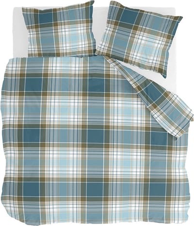 Walra Dekbedovertrek Scottish Pleasure - 240x220 - 100% BCI Katoen - Petrol