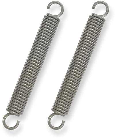 Trekveren met haken - Roestvrij staal, 90 mm, 12 mm buitendiameter, 12 kg trekkracht, 2 stuks