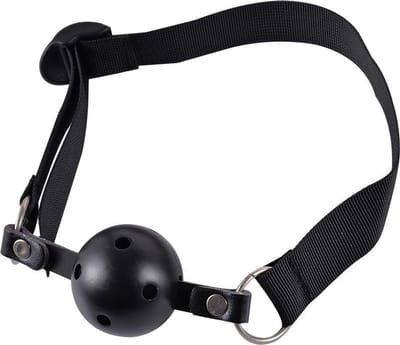 Power Escorts - Fetish Power - Kinky Gag - Mondknevel - Verstelbare Mondknevel - BR95 - Ball Gag - Zwart - gave Cadeaubox