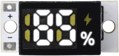 Batterij Indicator - Energie Meter - Accu Status - Compact Ontwerp - 1S-4S - Wit