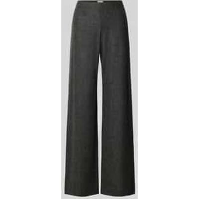 Wide leg stoffen broek met wol-aandeel model 'KIMBERLY'
