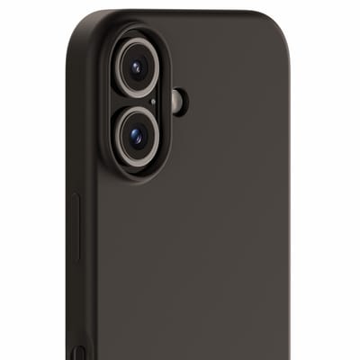 Holdit Silicone Case geschikt voor Apple iPhone 16 - Zwart