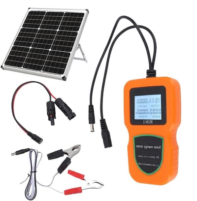 Zonne-energiemeter - Paneel tester - Systeemdiagnostiek - Batterijloos ontwerp - 500W - Oranje