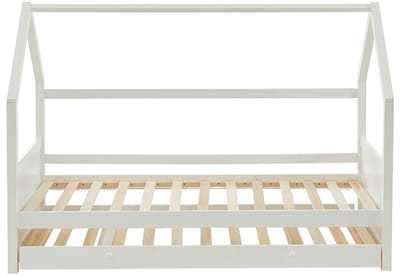 Vente-unique Hutbed hout wit 90 x 190 cm HURRA