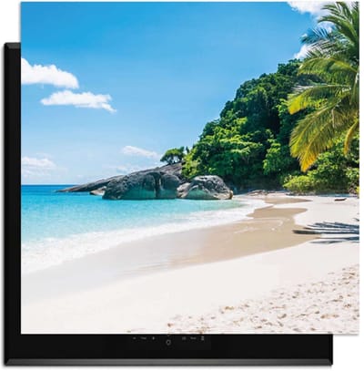 KitchenArt - Tropical Escape – Inductie Beschermer - 59x52 cm - Kookplaat Beschermer - Luxe Afdekplaat Inductieplaat - Anti-slip & Oprolbaar - Beschermmat Inductiekookplaat