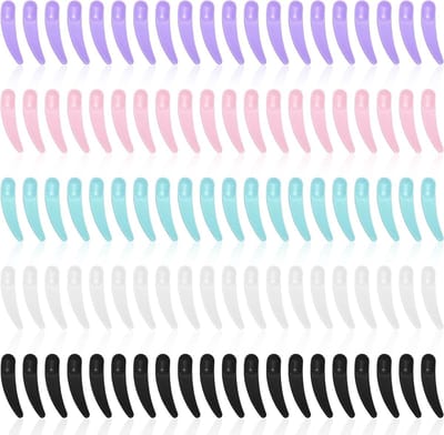 100 Stuks Spatels voor Cosmetica, Make-up en Crème - Mini Curved Spatels, Scoop voor Maskers en Gel