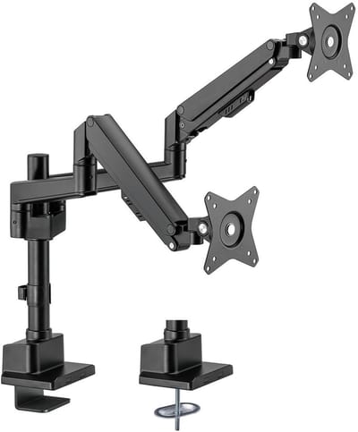 My Wall bureaubeugel voor 2 monitoren tot 32 inch / interactief / zwart