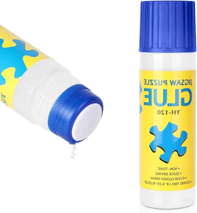 Duidelijke puzzellijm van 120 ml voor volwassenen en kinderen, sneldrogend, niet-toxisch en wateroplosbaar, ideaal voor het conserveren van 2000 stukjes puzzels