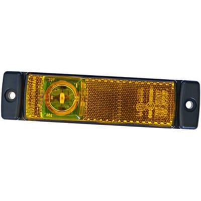 Hella Markeringslamp led - 24V - oranje - 130 x 32 mm - schroefaansluiting